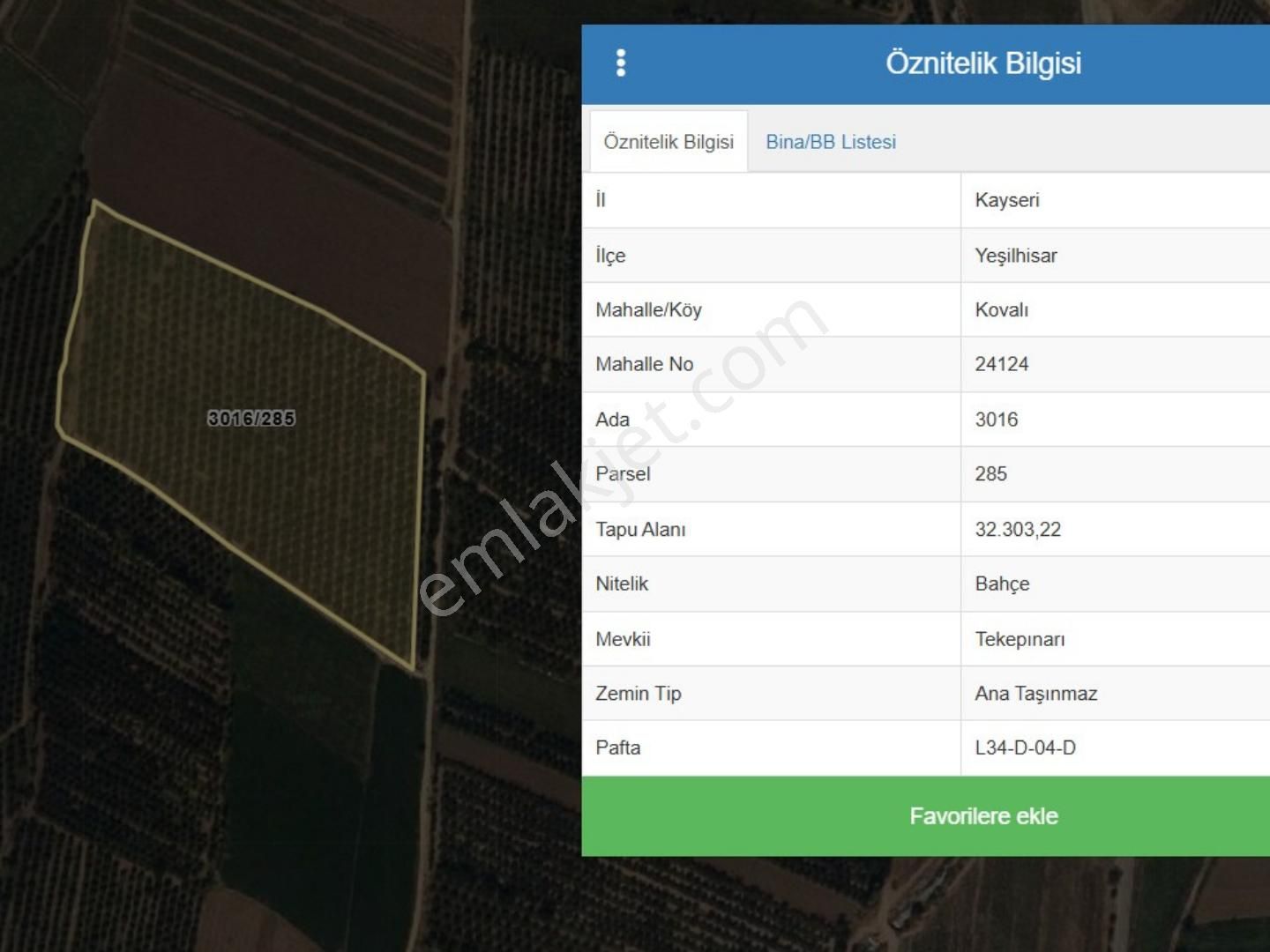 Fed Global / Yeşilhisarda 32.303 M2 Satılık Verimli Elma Bahçesi - Görsel 9