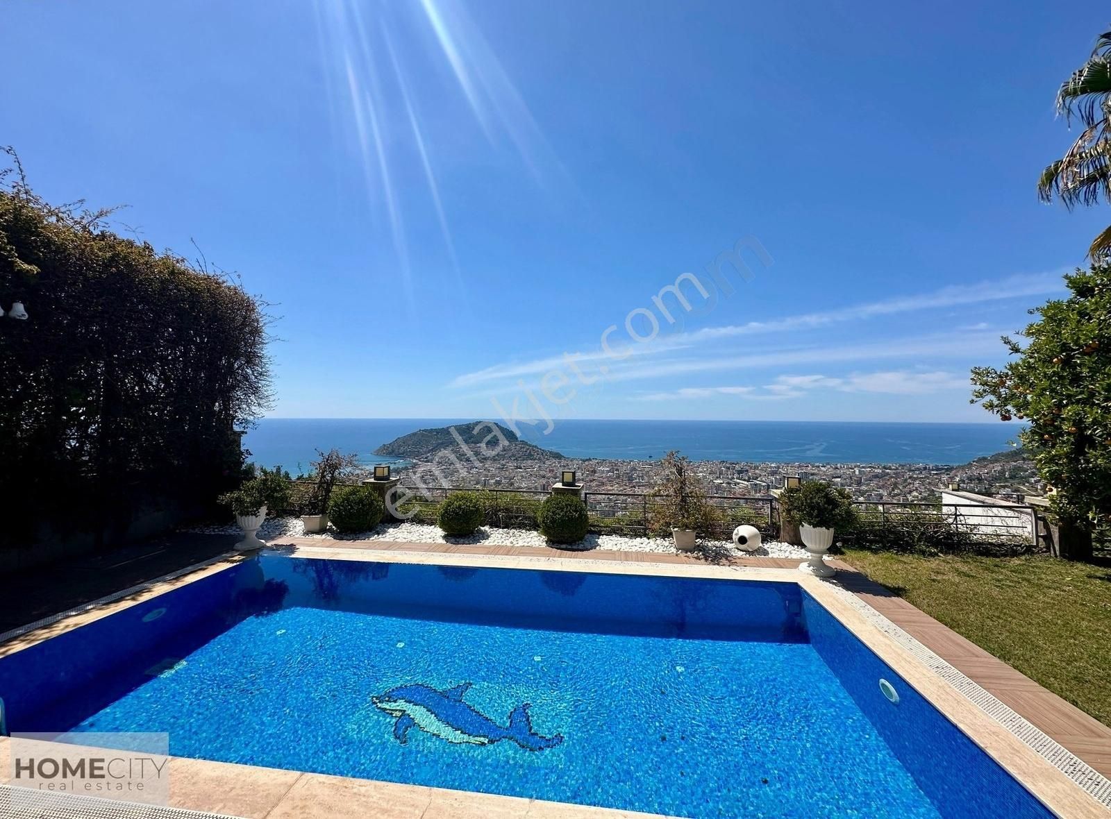 Alanya Tepe 3+2 ,eşyalı, 503m Arazi 250 M2 Lüx Müstakil Villaaa. - Görsel 12