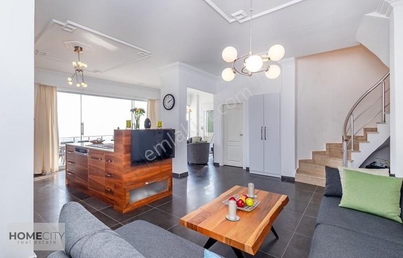 Alanya Tepe 3+1 Müstakil Villa 140m2 Eşyalı,havuz,bbq,otoparkkk. - Görsel 3