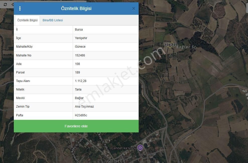 Bursa Yenişehir Günece Köyünde Satılık 1.112 M2 Hobi Bahçesi - Görsel 3