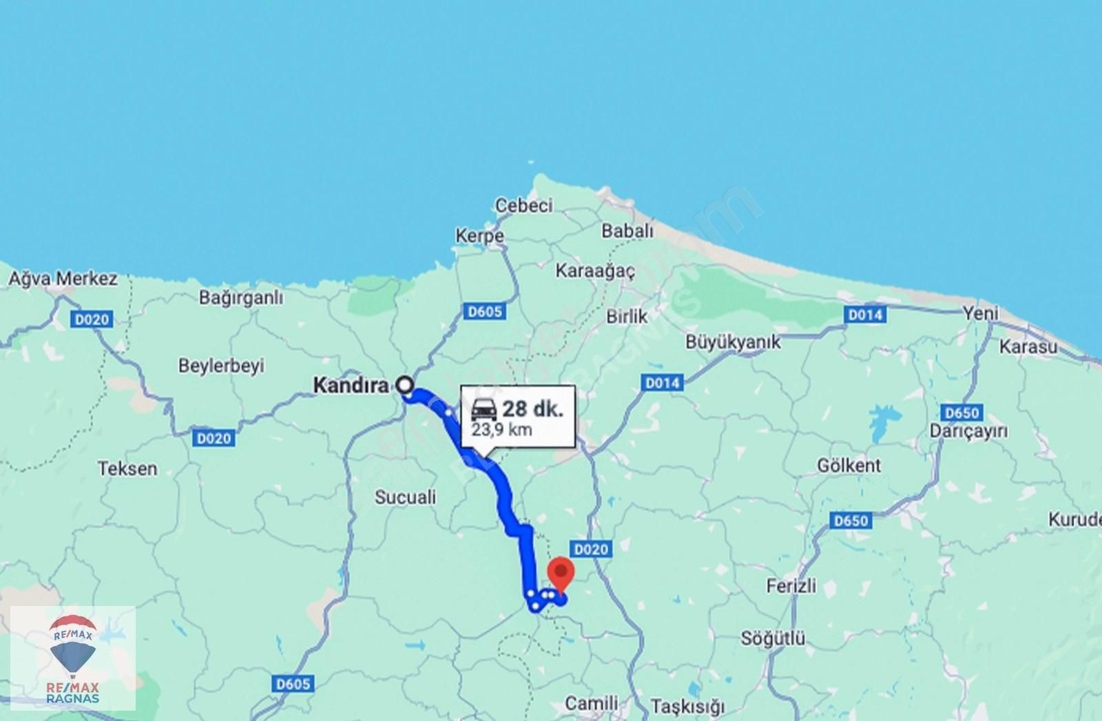 Kandıra Hıdırlar Mah Ana Yola 1 Parsel 938 M2 Tarla