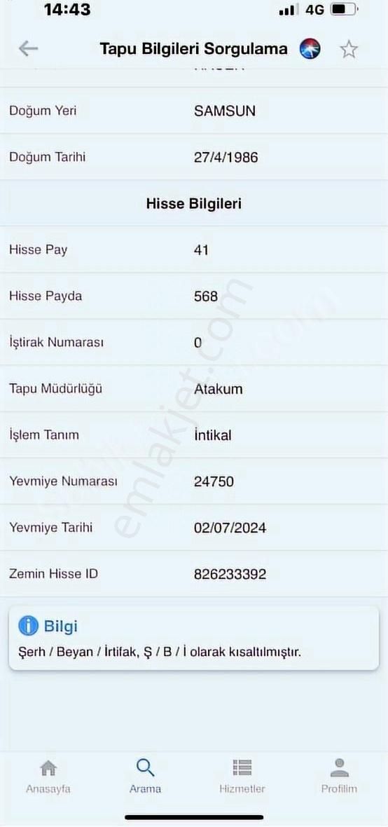 Erlife'den Samsun/kamalıda Satılık Hisse... - Görsel 9