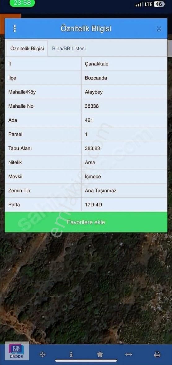 Çanakkale Bozcada'da Kaçırılmayacak İmarlı Arsa