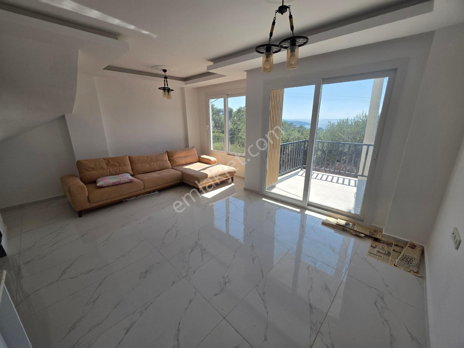 Didim Akbük'de Ful Deniz Manzaralı Müstakil Bahçeli Satılık Sıfır Villa - Görsel 4
