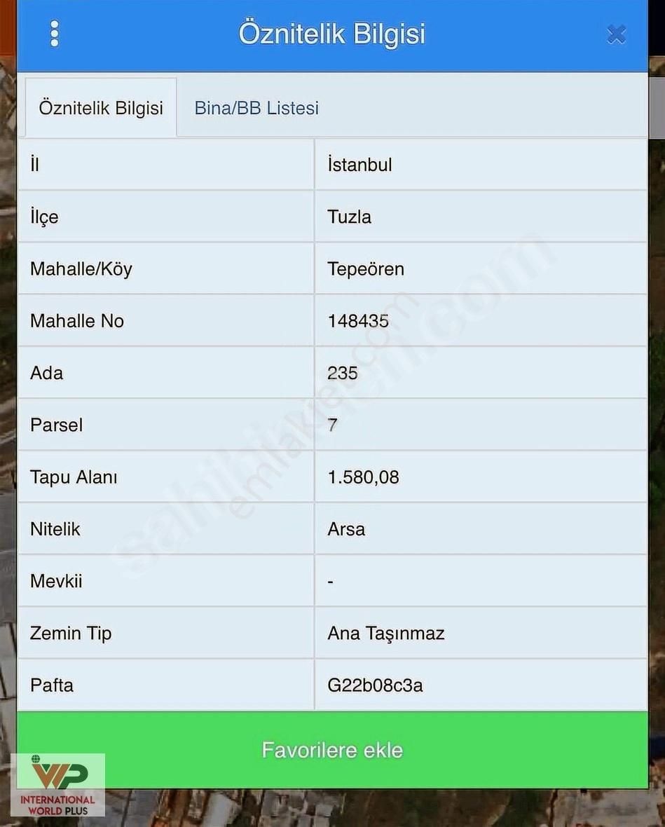 Tuzla Tepeören'de Tek Tapu Villa İmarlı Arsa - Görsel 7