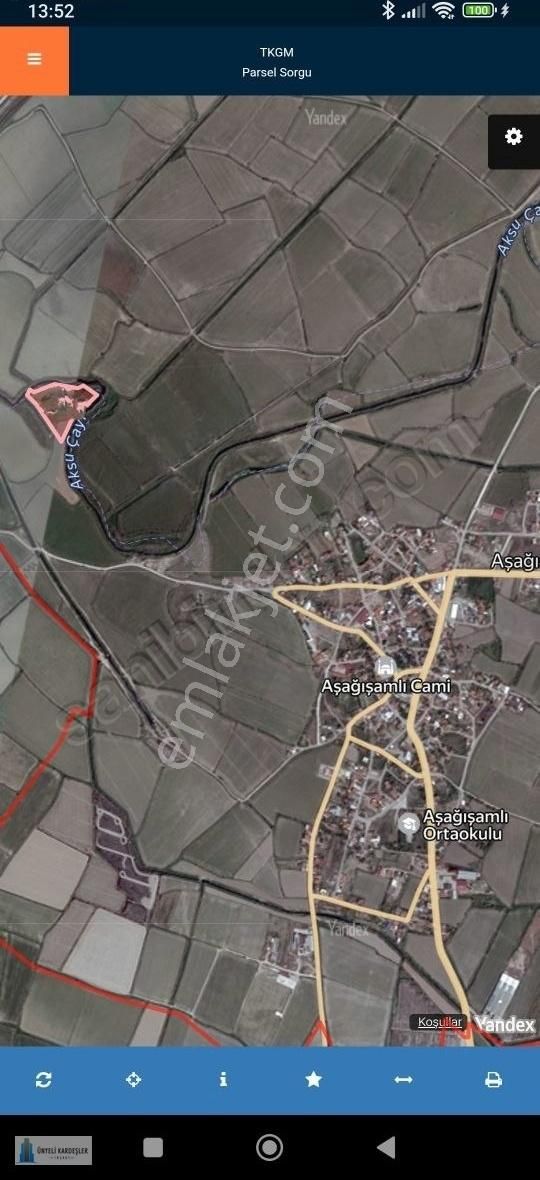 Aşağışamlıda Satılık Tarla