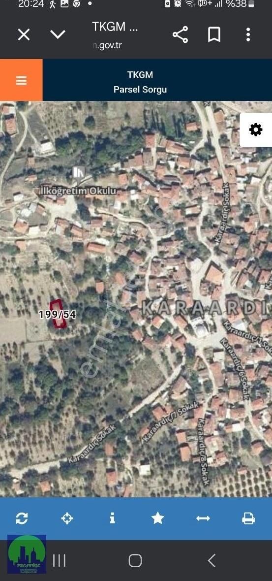 Bursa/keles/karaardıç Mah.köyiçi Satılık Bahçe