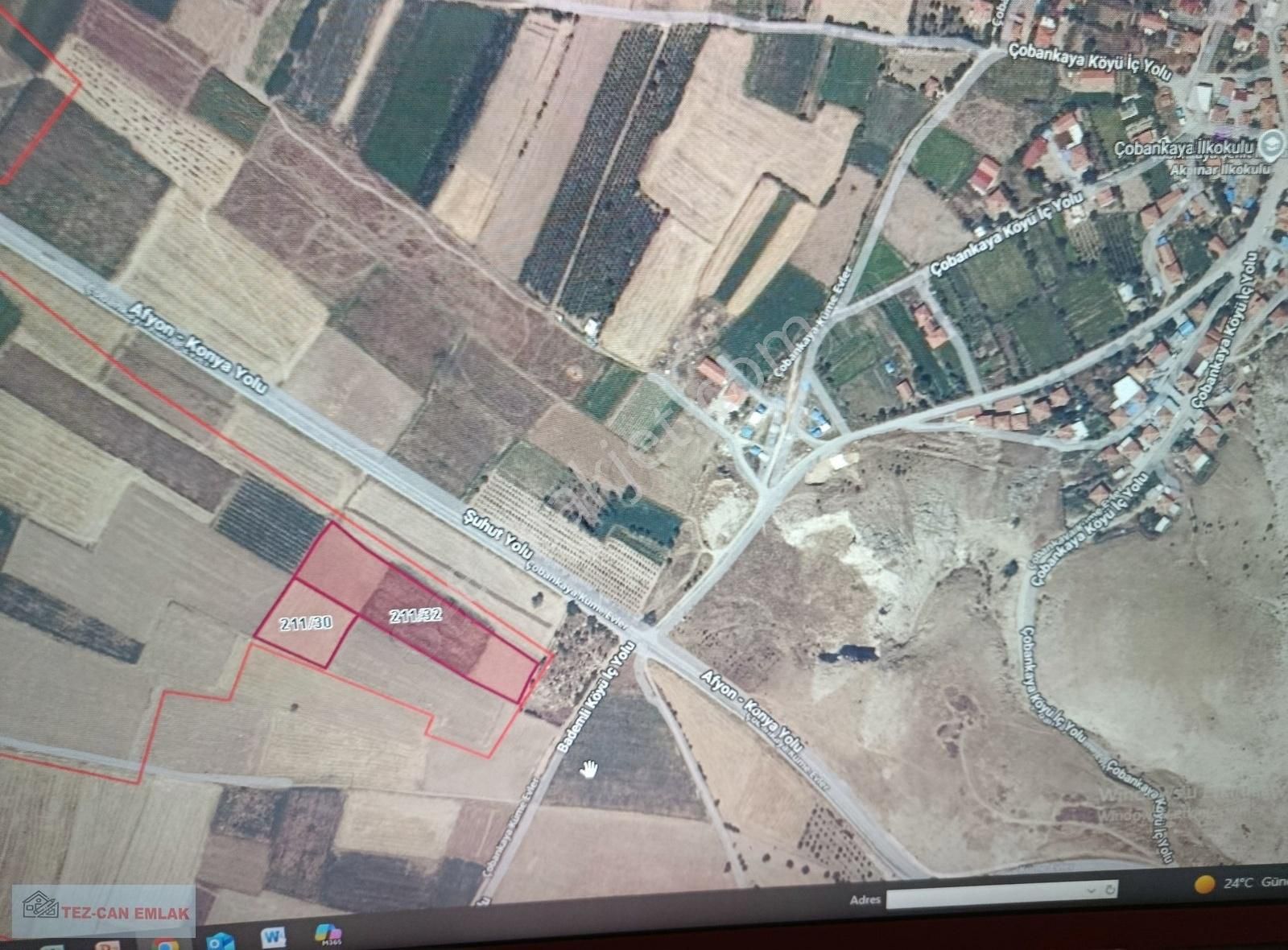 Şuhut Atlıhisar 4 Adet Satılık Güzel Konumda Tarla - Görsel 10