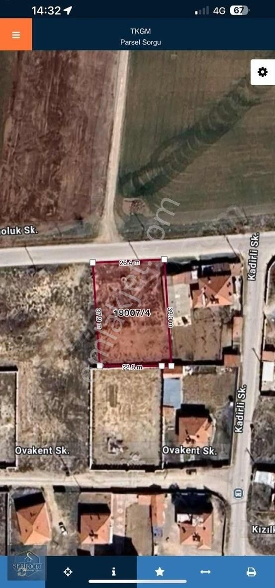 Saraçoğlu 1. Kanalda Asfalt Yola Cephe Ticari+konut İmarlı Arsa