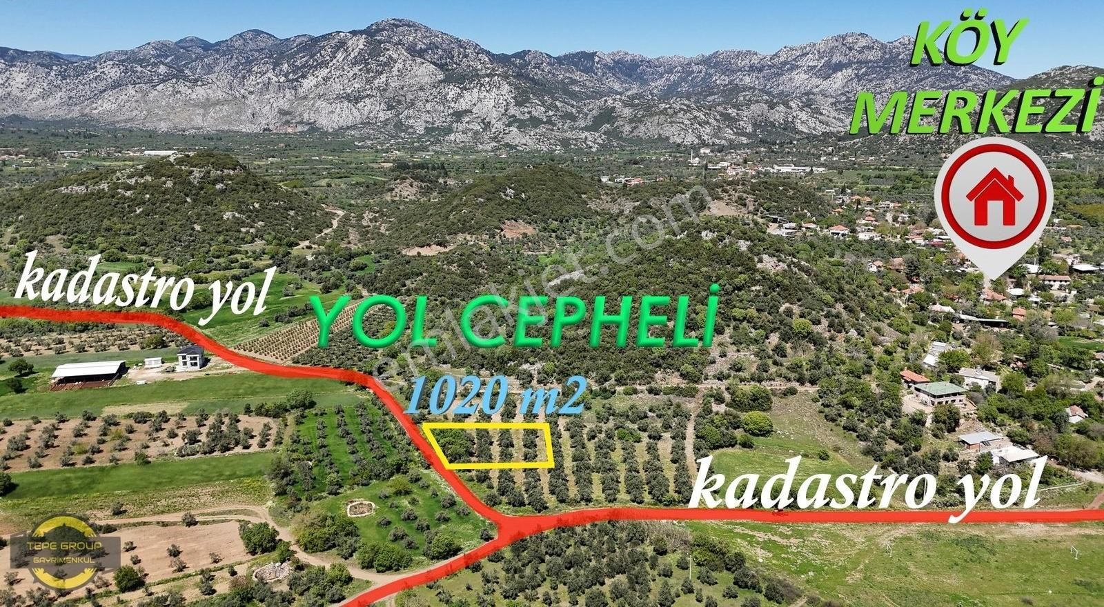 Döşemealtı Camilide 1020 M2 Köye Yakın Satılık Zeytin Bahçesi