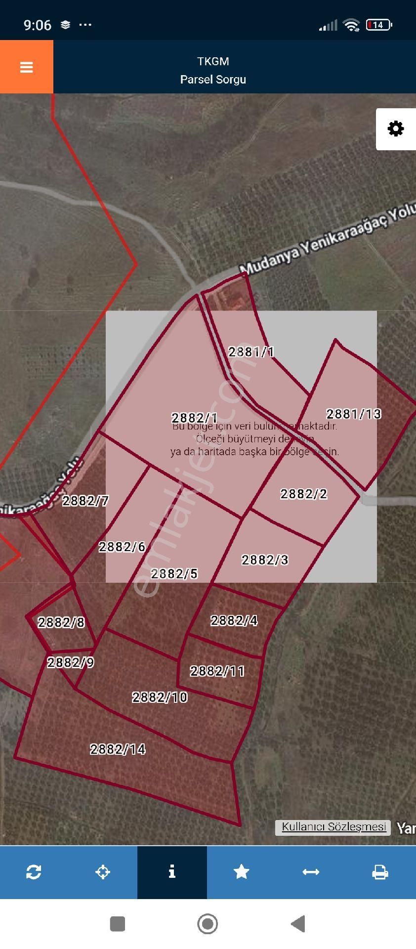 Bursa Mudanya Yaliçiftlik Mahallesi Satılık 1700 Mt Zeytinlik Ve Tarla - Görsel 3