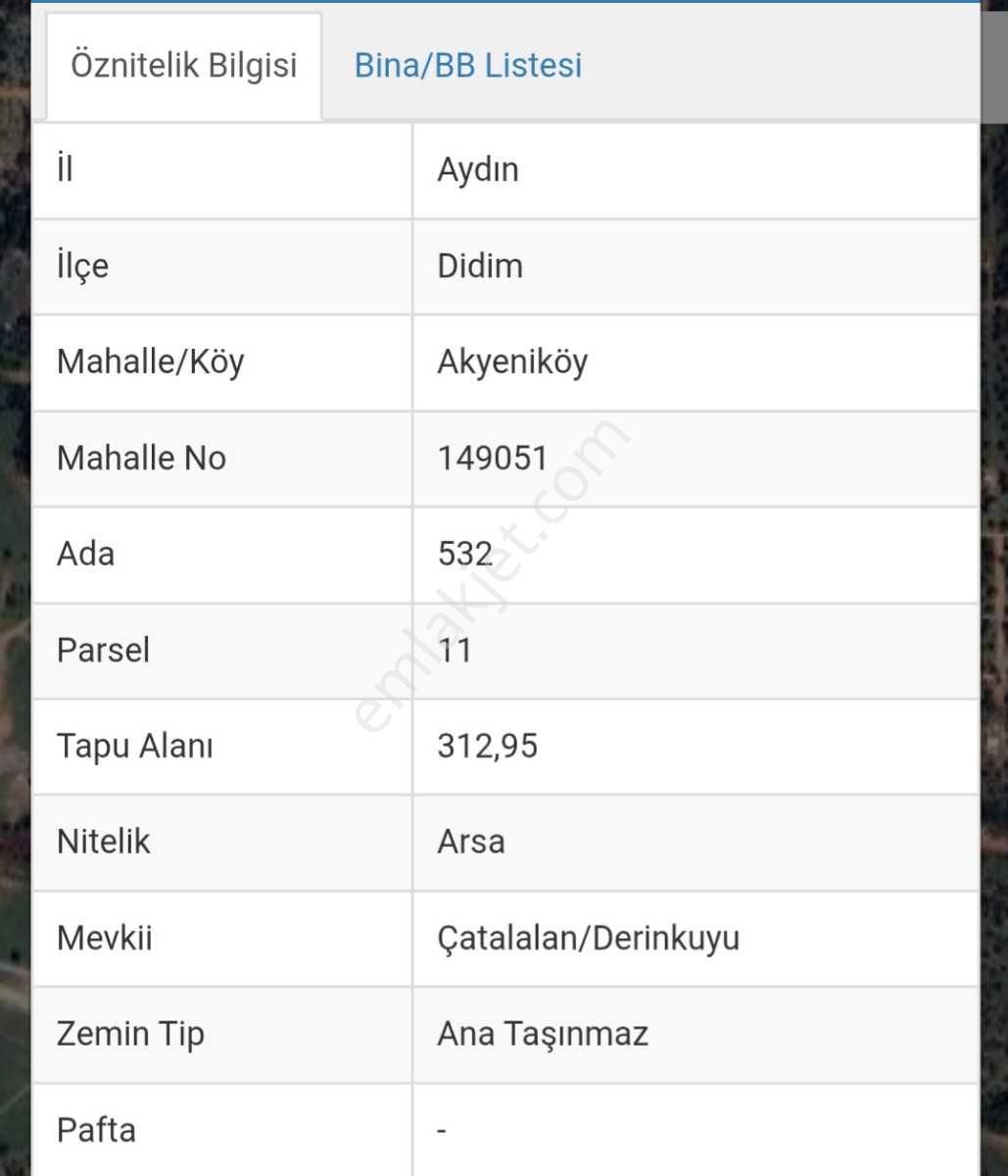 Didim 1.balovada Yapıların Olduğu Bölgede Yapıma Hazır Villa Arsası