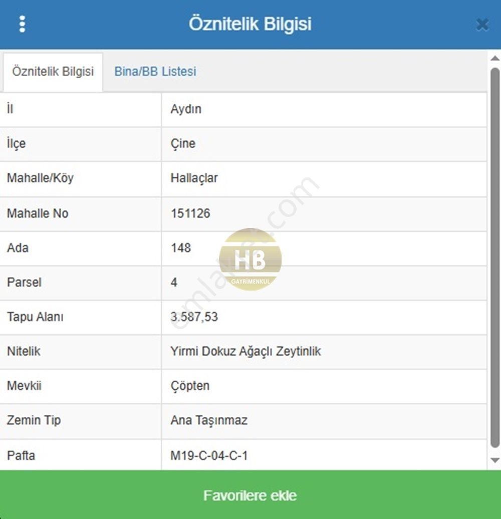 Hb'den Satılık Zeytinlik, Çine Hallaçlar Mahallesi 3.587,53 M² - Görsel 9