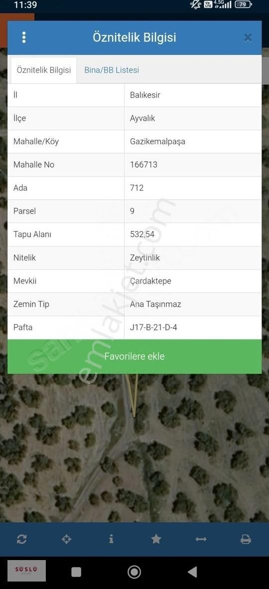Ayvalık Gazikemal Mh. Satılık Etrafı Telle Çevrili Zeytinlik - Görsel 7