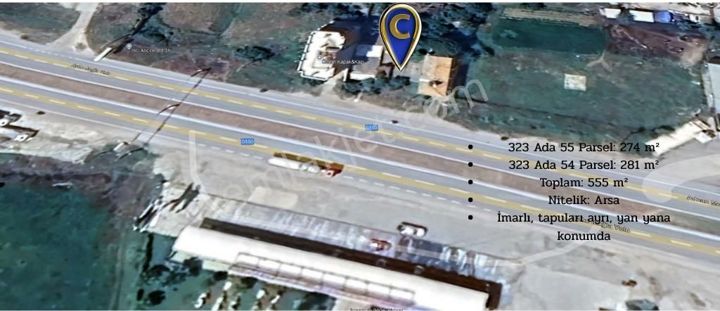 Satılık Arsa Aydın–çine Ana Yoluna Sıfır, Yüksek Görünürlükte Ve Ticari Potansiyeli Yüksek Konumda.
