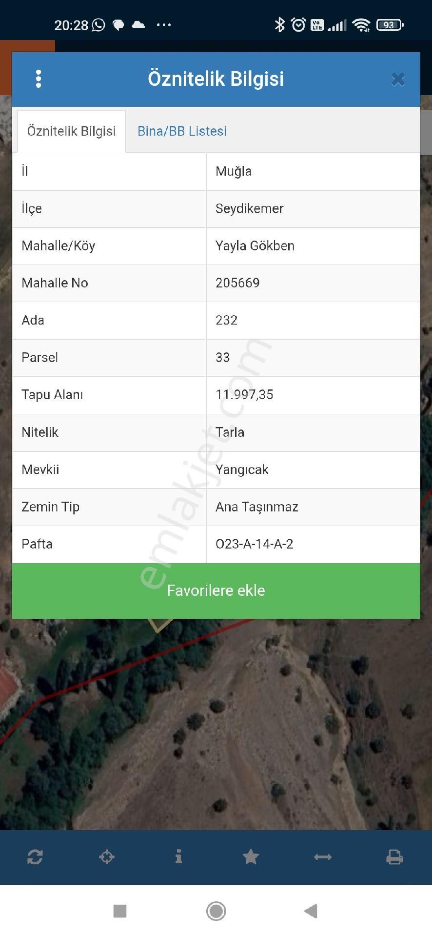 Muğla Seydikemer Yayla Gökbende Yatırımlık Tarla - Görsel 2