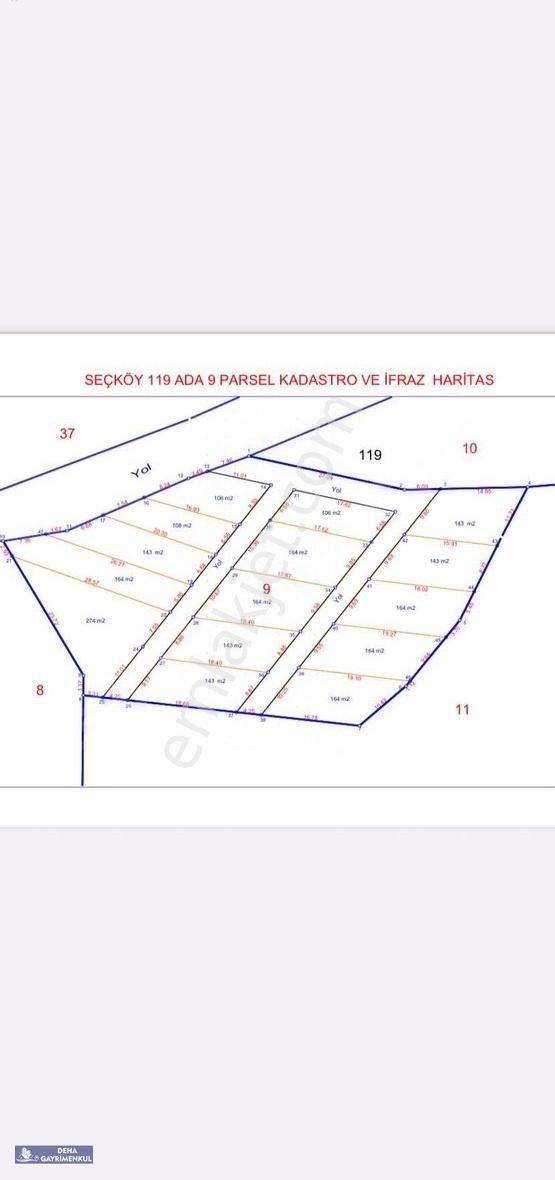 Deha'dan Seçköyde ,yatırım Ve Hobi Bahçesi İçin Uygun Araziler