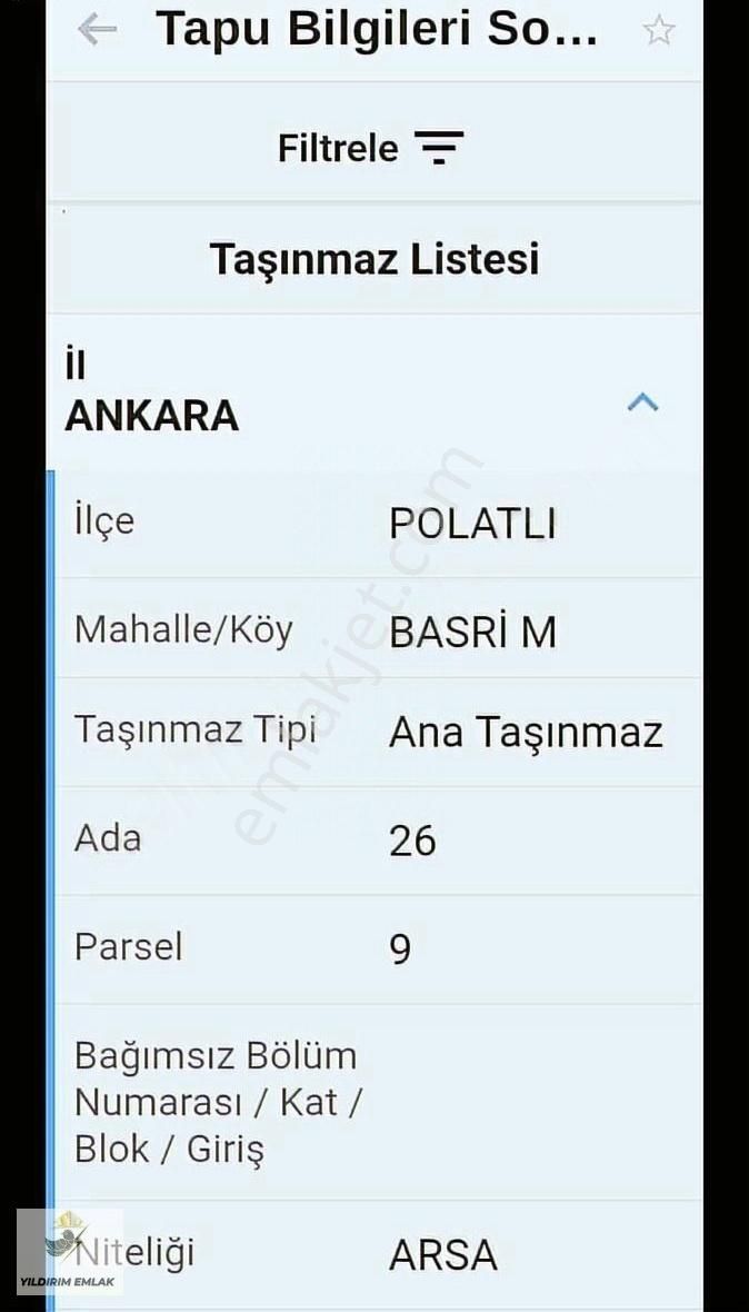 Yıldırım Emlak'tan Basrıde 393m2 Köy İçi Konut Arsası