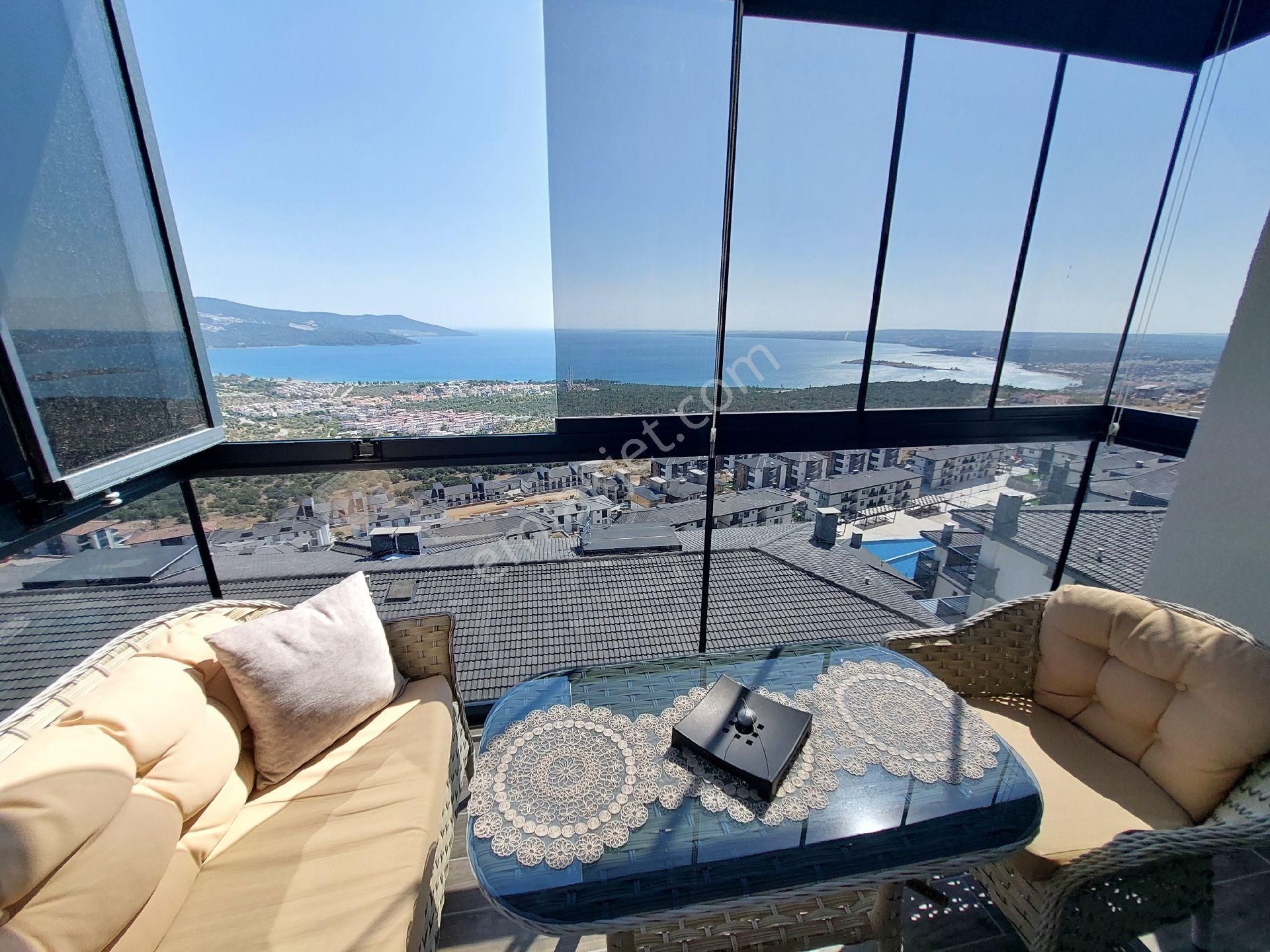 Muhteşem Ötesi 2+1 Eşyalı Full Panoramik Deniz Doğa Manzaralı. Bach (plaj)alanlı