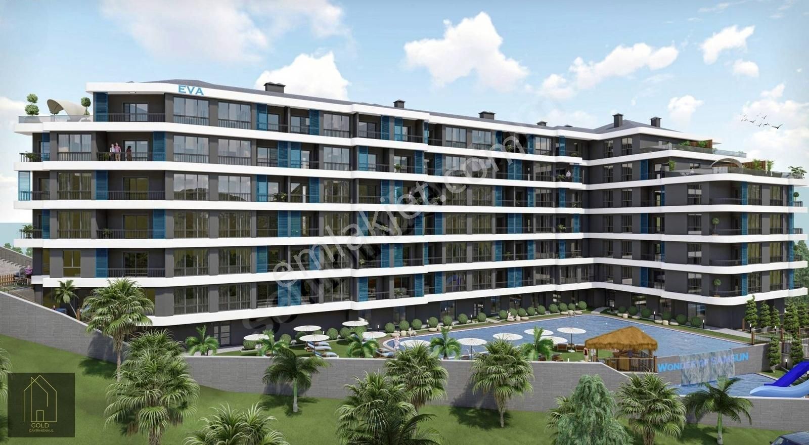 Wonder Of Samsun/ İncesu'da Havuzlu Site'de Satılık 1+1