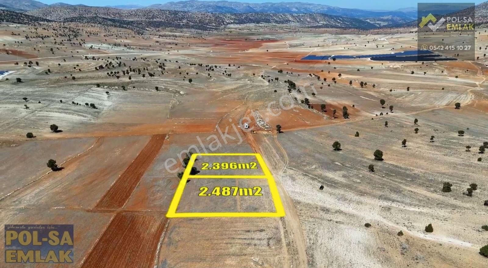 Korkuteli Sımandır Köyü Satılık 2 Adet Tarla - Görsel 4