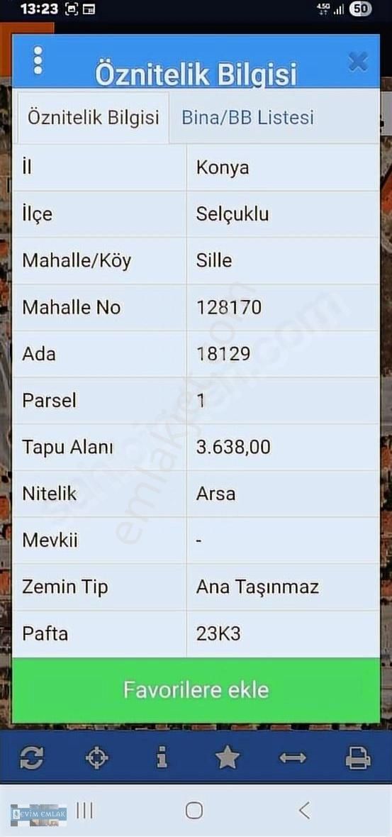 Buharada Satlık Ticari Arsa Cd Cepheli