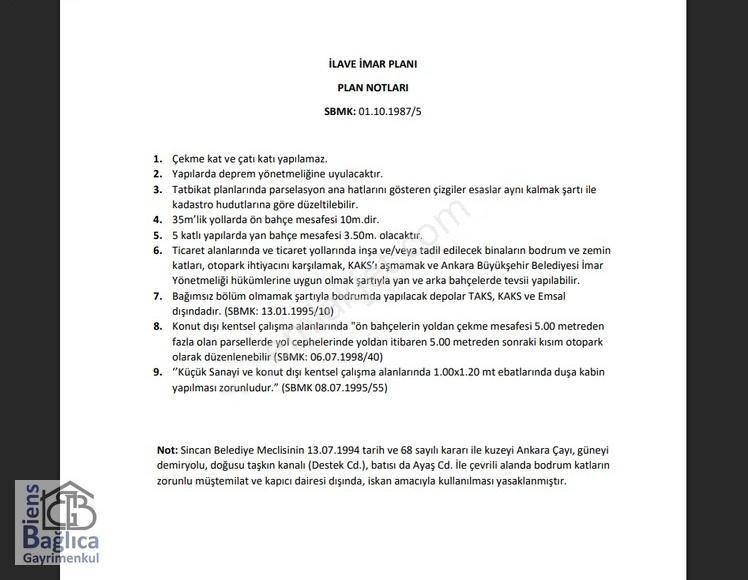 Sincan Sanayi De Tek Tapu Satılık Arsa - Görsel 5