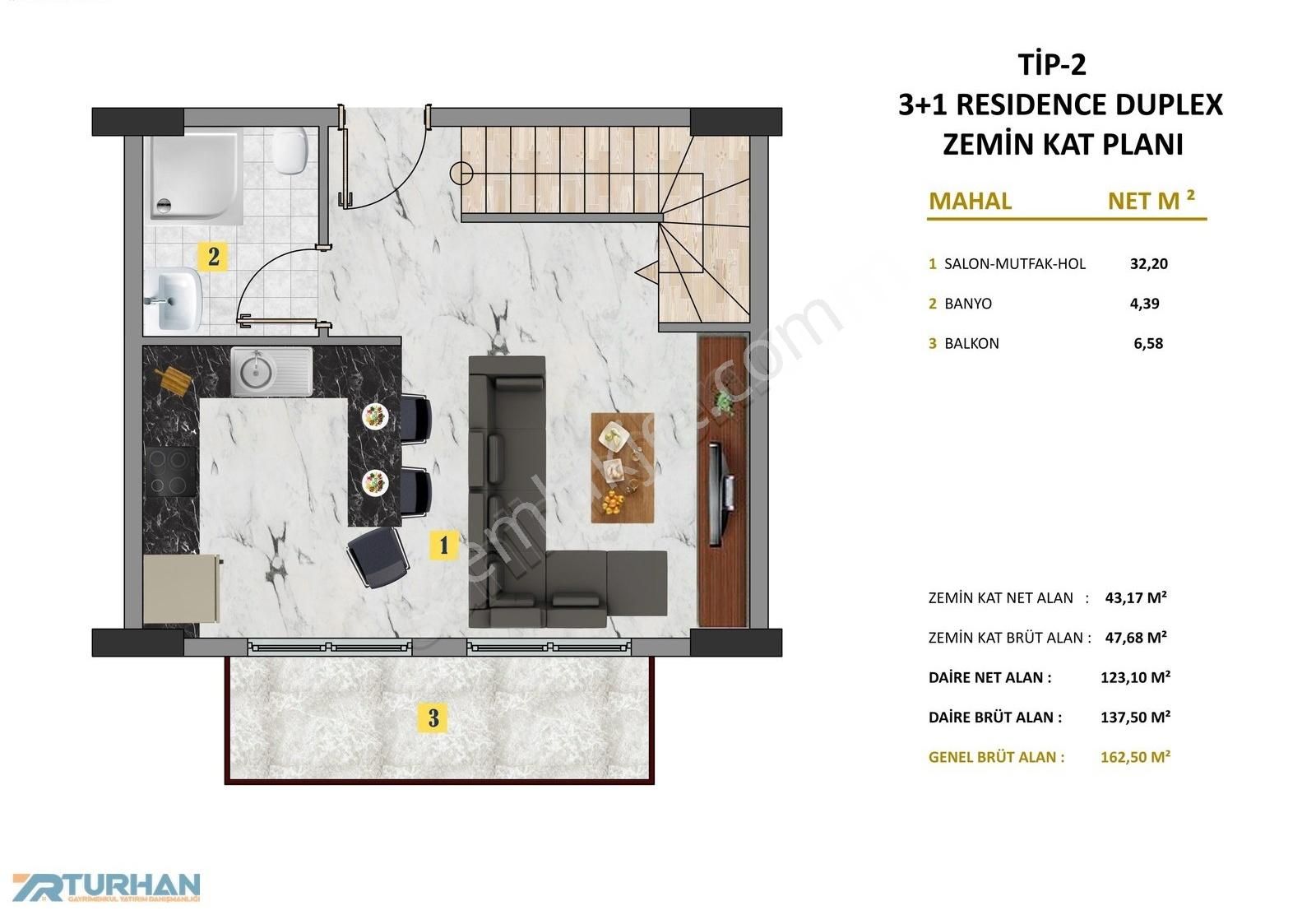 Turhan'dan Akbük'ün En Prestijli Projesinden 3+1 Lansman Fırsatı - Görsel 17