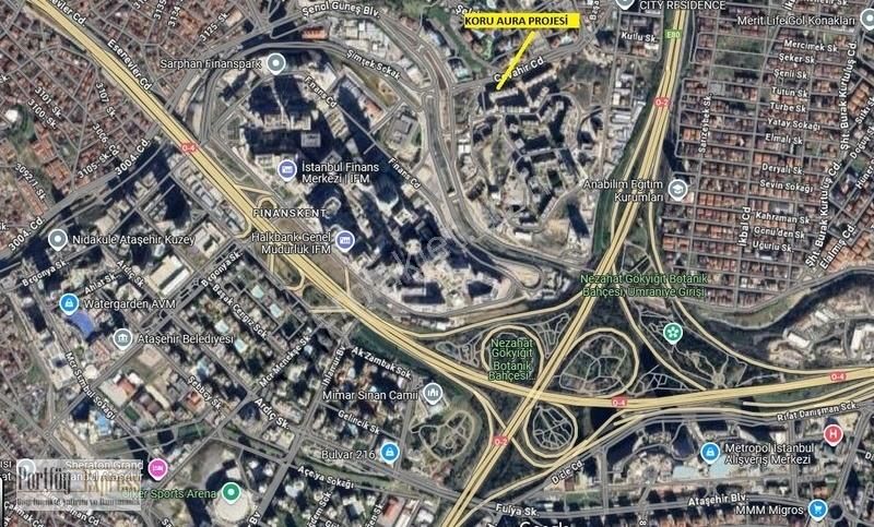 Sinpaş Finanskent Koru Aura Çift Bahçeli Fırsat 2+1 Satılık