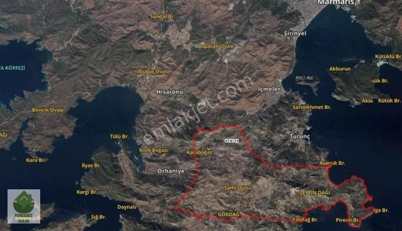 Muğla, Marmaris, Osmaniye'de Yatırımlık Satılık Arazi... - Görsel 5