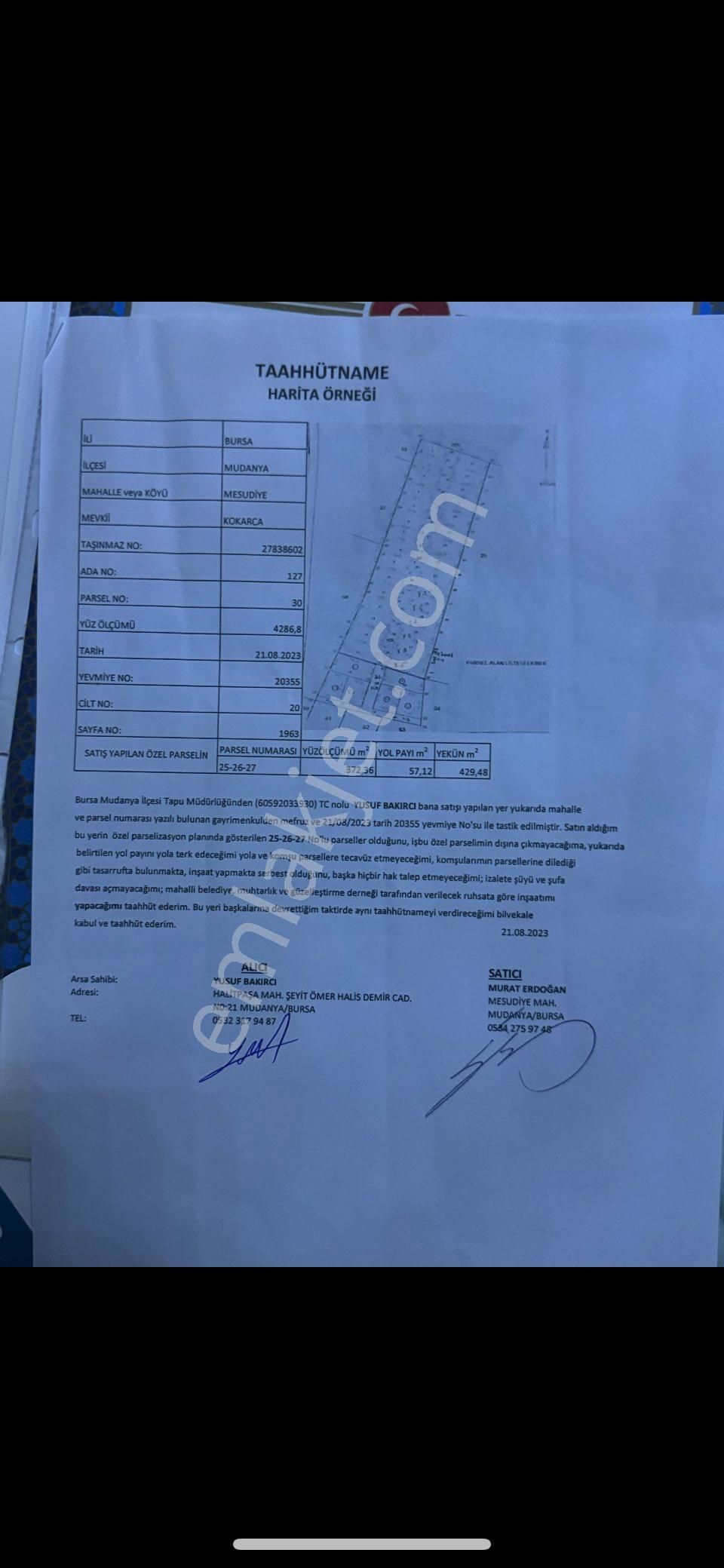 Sahibinden Satılık Deniz Manzaralı Tarla - Görsel 5