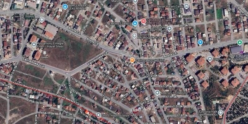 Kocaeli Çayırova'da 3,5 Kat İmarlı 337 M2 Köşe - Deniz Manzaralı