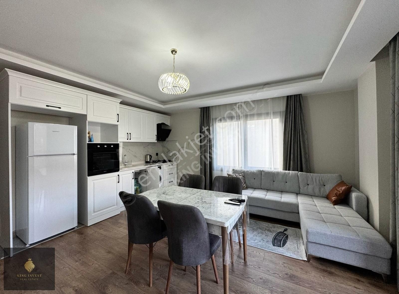 King'den Denize 200m Mesafe Full Eşyalı Lux 1+1 Kiralık Daire