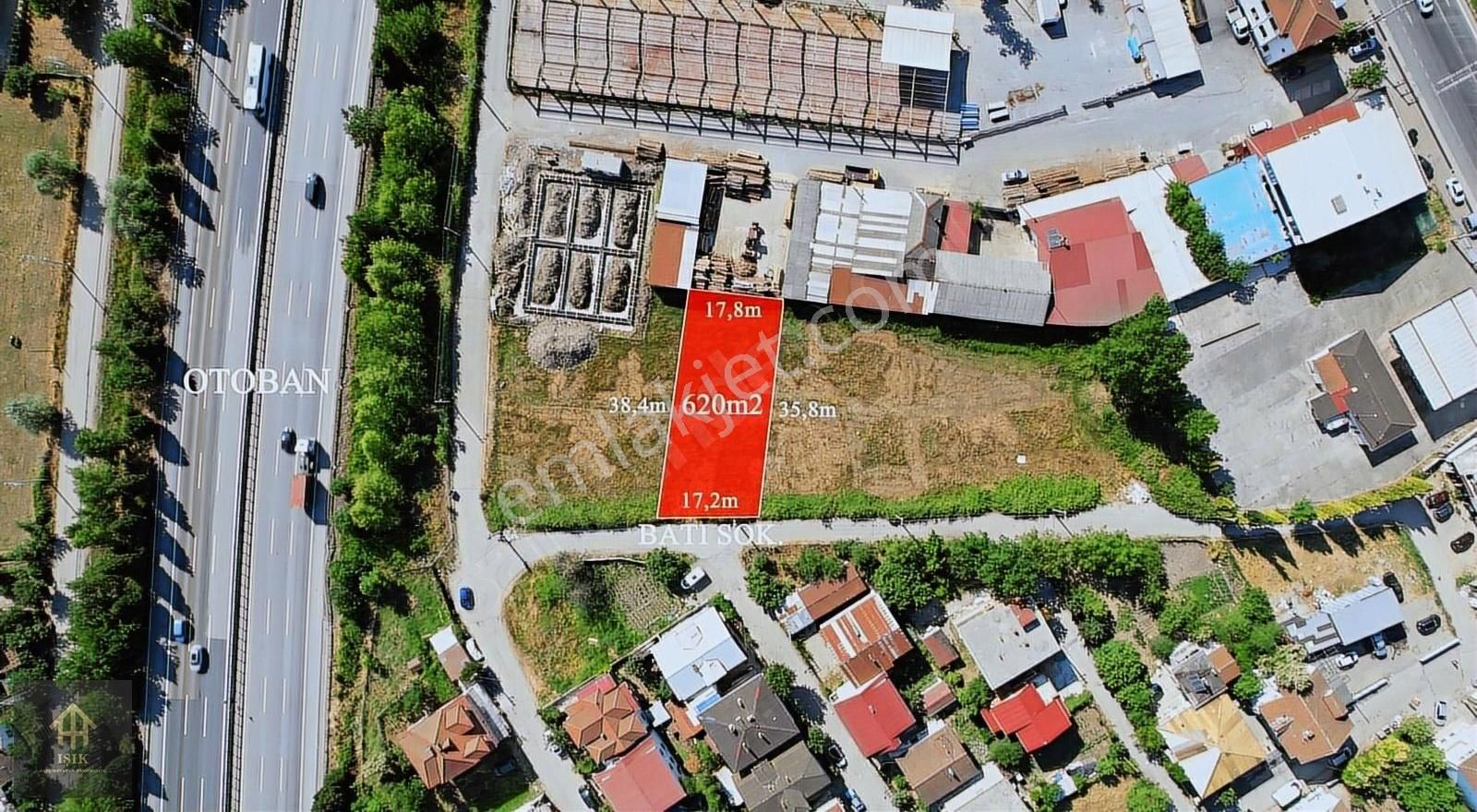 Kartepe Acısuda Satılık 620 M2 Ticari Arsa