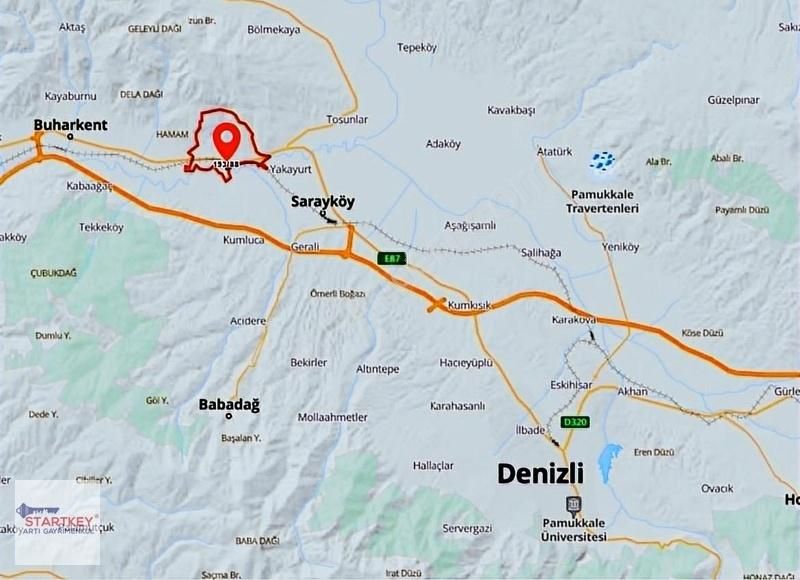 Denizli Sarayköyde Otoyol Cepheli 11.172 M2 Satılık Tarla - Görsel 2