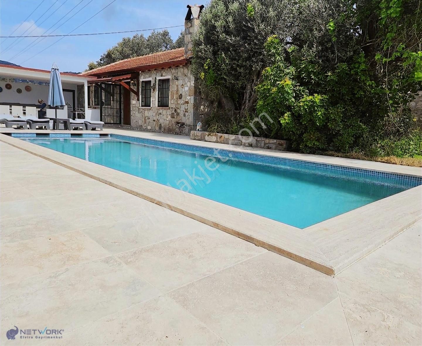Bodrum Yalıkavak Yolu Üzeri 2+1 Doğa Manzaralı Havuzlu Taş Villa