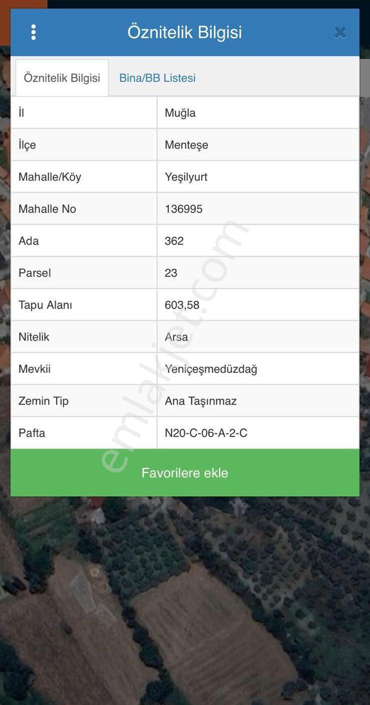 Muğla Menteşe Yeşilyurt Mahallesi Satılık İmarlı Arsa - Görsel 13