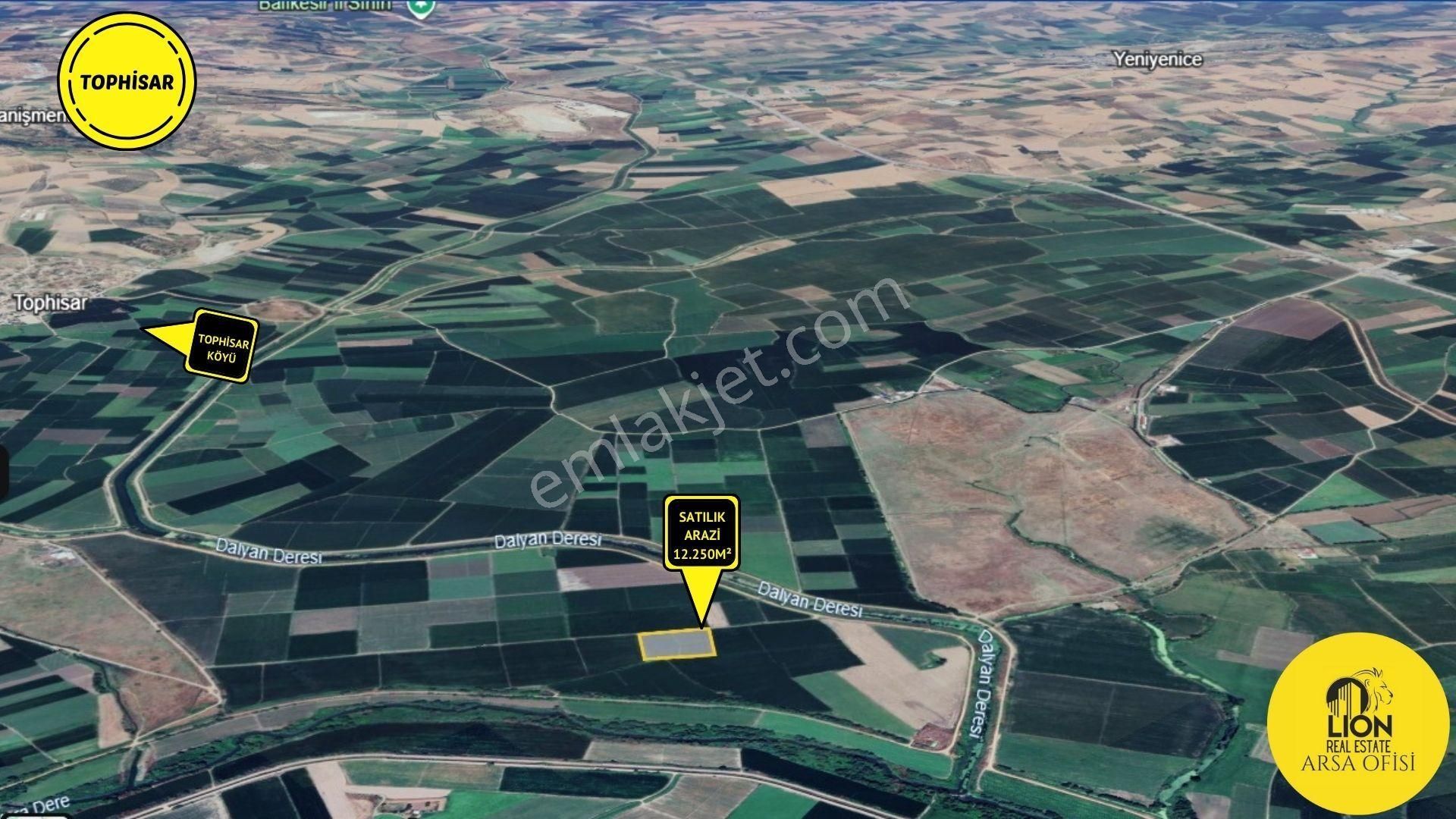 Lıon Emlak'tan Karacabey Tophisar'da 12.250 M² Fırsat Arazi