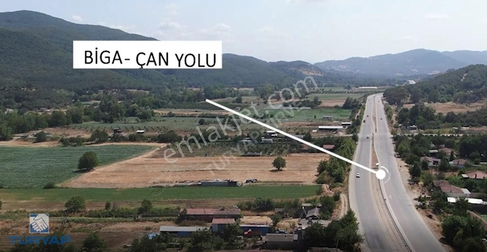 Biga Sarıkaya Köyünde Muhteşem Lokasyona Sahip Fırsat Tarla - Görsel 5