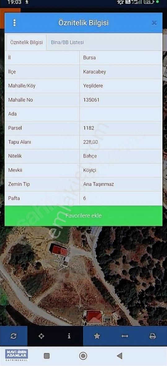 Karacabey Yesildere Koy İci İmarli 228mt2 Arsa