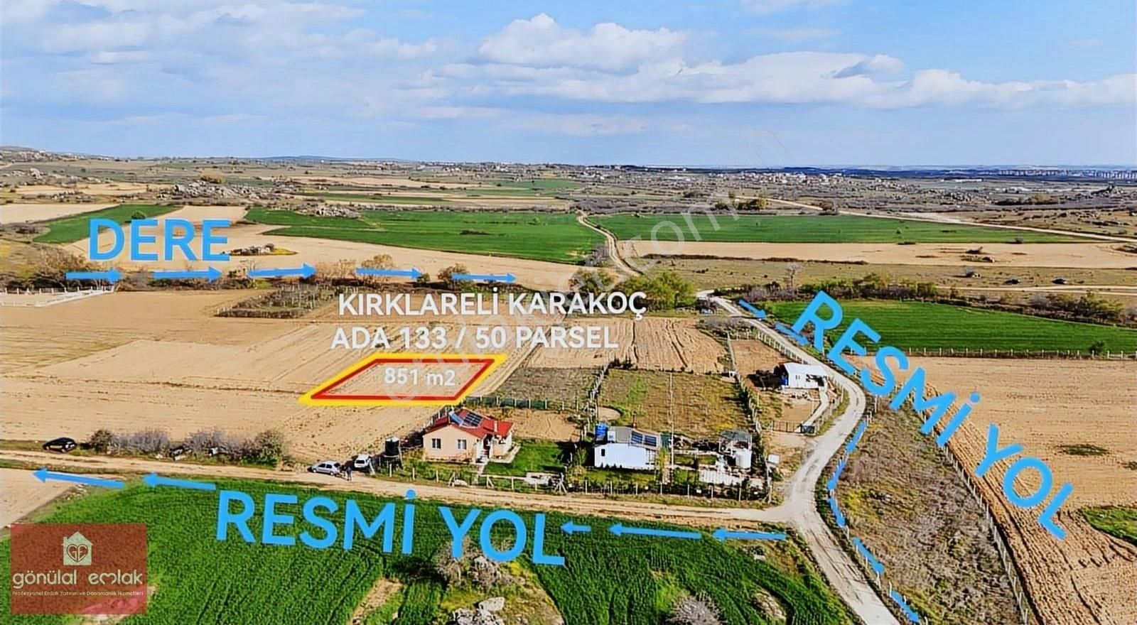 Kırklareli'nin Mahallesi Olmaya Aday Karakoç Köyünde 851 M²