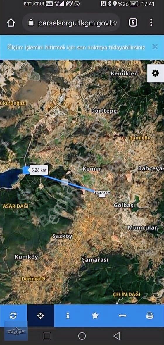 Bodrum Mumcular Yakını Güvercinlik 4dk 1.470m2 Tarla