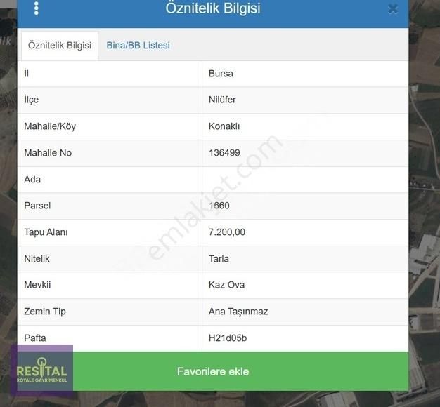 Nilüfer Konaklı'da Satılık Tarla - Görsel 4