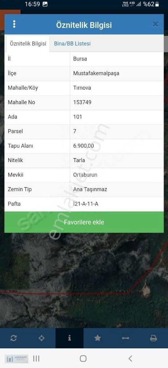 Uzman'dan Kemalpaşa Tırnaova Köyünde Yatırımlık Tarla