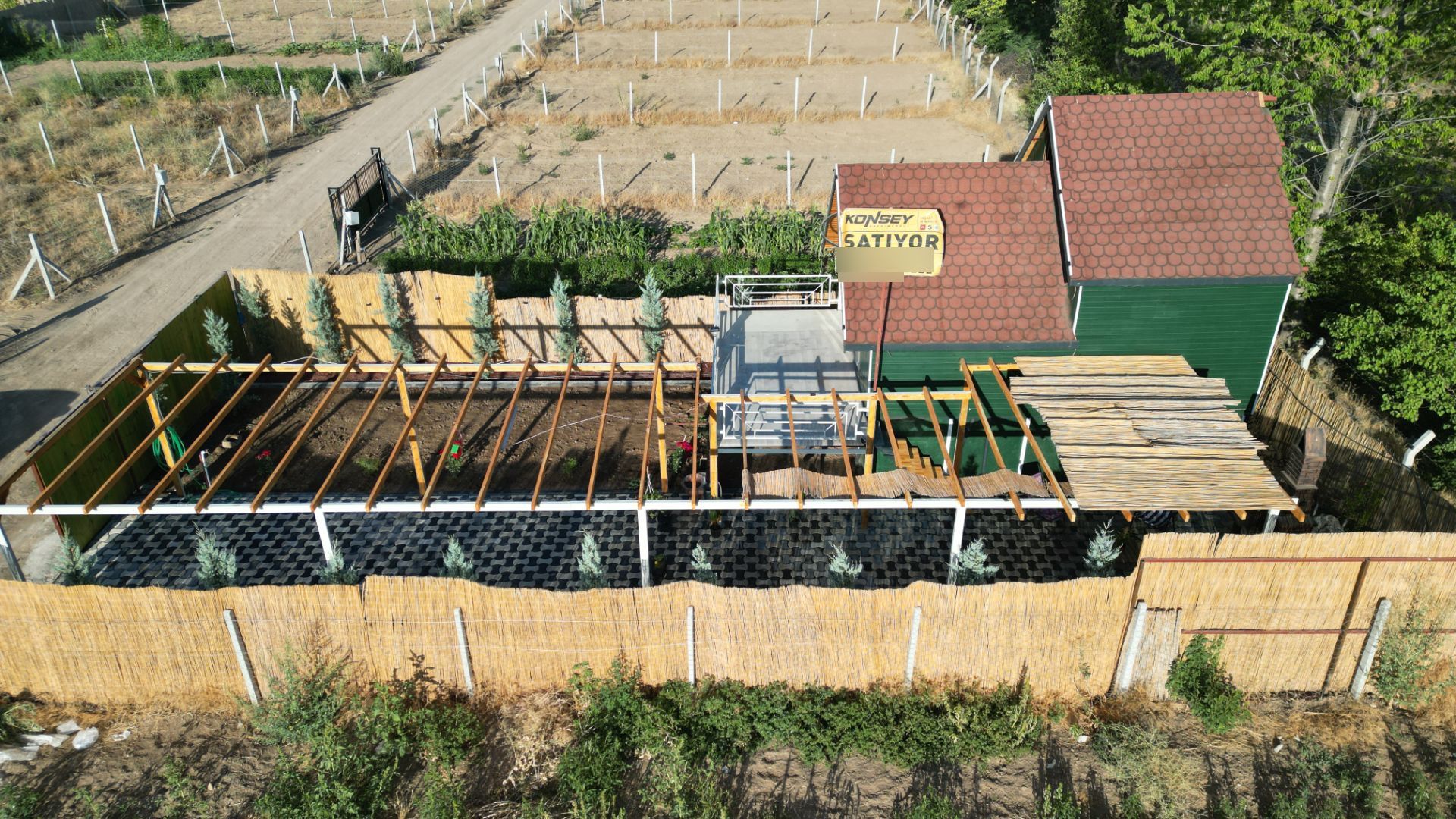 Doğanın İçinde Hazır Yapılı Bungalov Yaşam Alanı Bahçe - Görsel 10