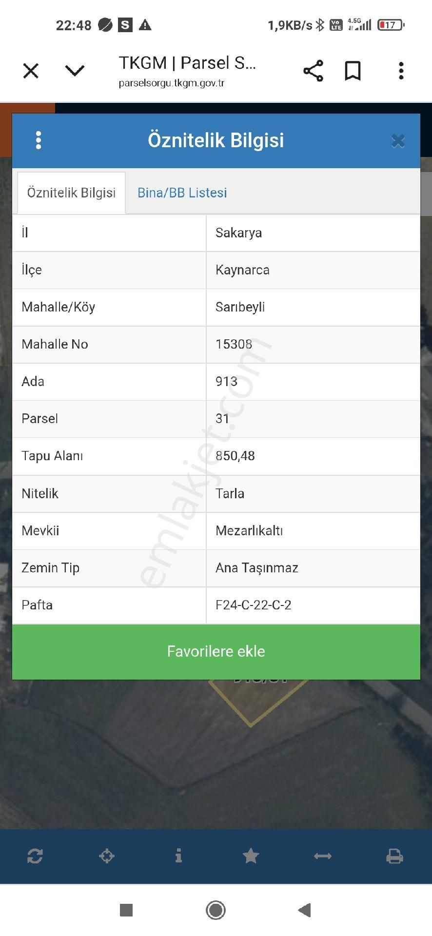 Sakarya Kaynarca Da İhtiyaçtan Acil Satilik Arsa - Görsel 4