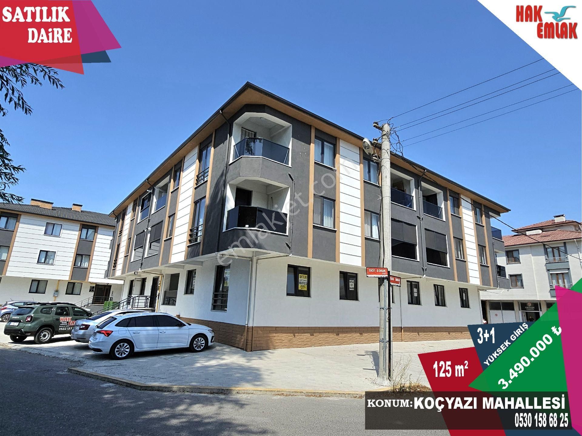 Hak Emlak'tan Koçyazı Mah.de Ebeveyn Banyolu Satılık 3+1 Daire