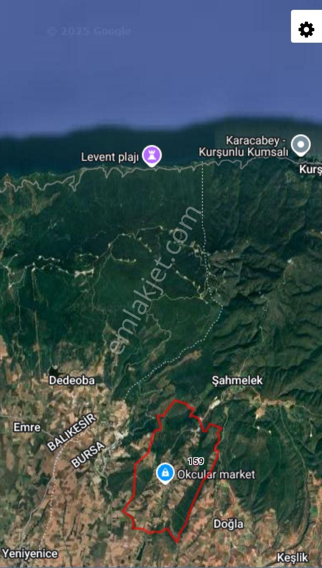 Bursa Karacabey Okçular Satılık Yatırımlık Tarla Arazi