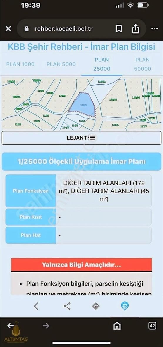Emine Altuntaş'tan Kefken Yolu Üzerinde Yol Kenarı Satılık Tarla
