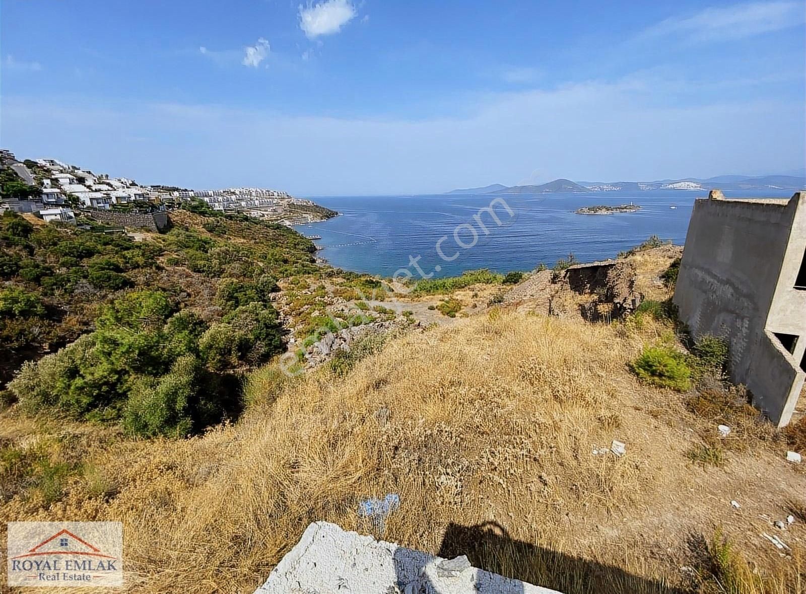 Denize İkinci Parsel Full Deniz Manzaralı Villa Arsası